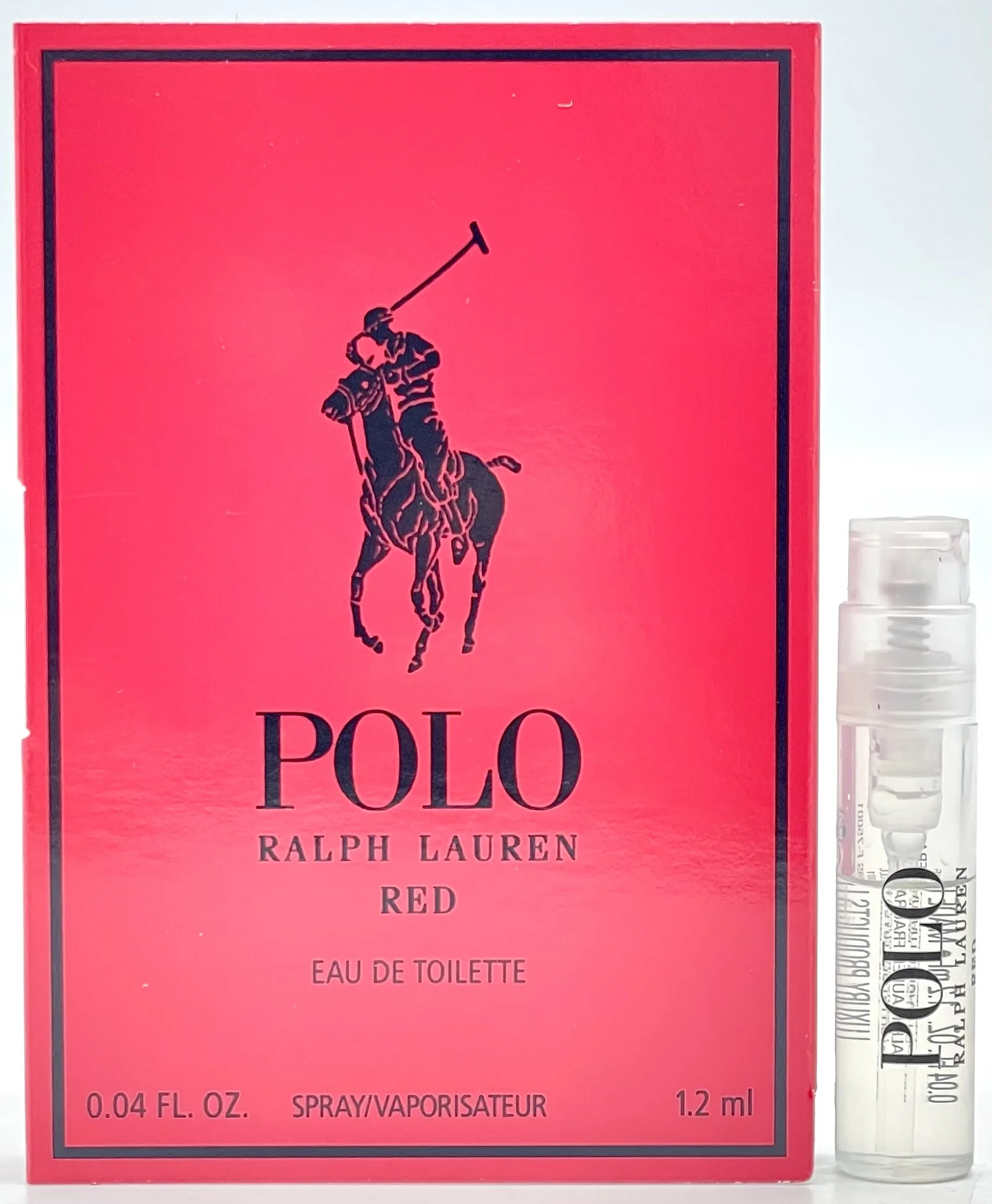 Polo Red by Ralph Lauren for Men 0.04 oz Eau de Toilette Spray Vial - PACK OF 6