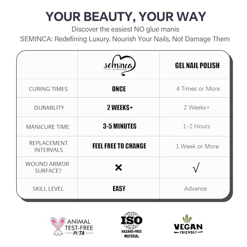 Semi Cured Gel Nail Strips-Easy Apply Christmas Gel Nail Stickers Holiday Semi Cured Manicure Strips with Sparkling Xmas Designs (Classic Yule)