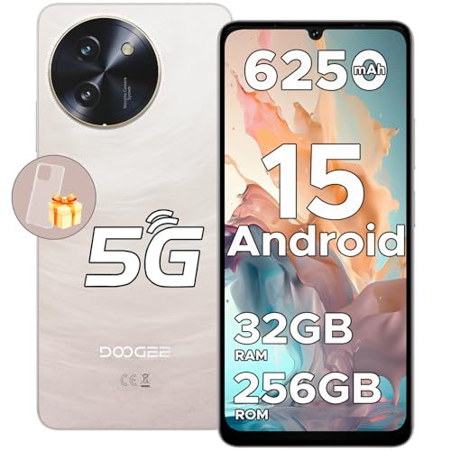 DOOGEE Note 59 Pro Unlocked Cell Phone 5G Android 15,32GB+256GB/TF 2TB Android Phone,6250mAh Battery,6.75