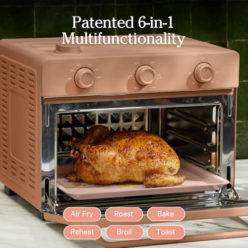 Our Place Wonder Oven | 6-in-1 Air Fryer & Toaster Oven with Steam Infusion | Compact, Countertop Friendly, Fast Preheat, Multifunctional | Air Fry, Toast, Roast, Bake, Reheat & Broil | Char