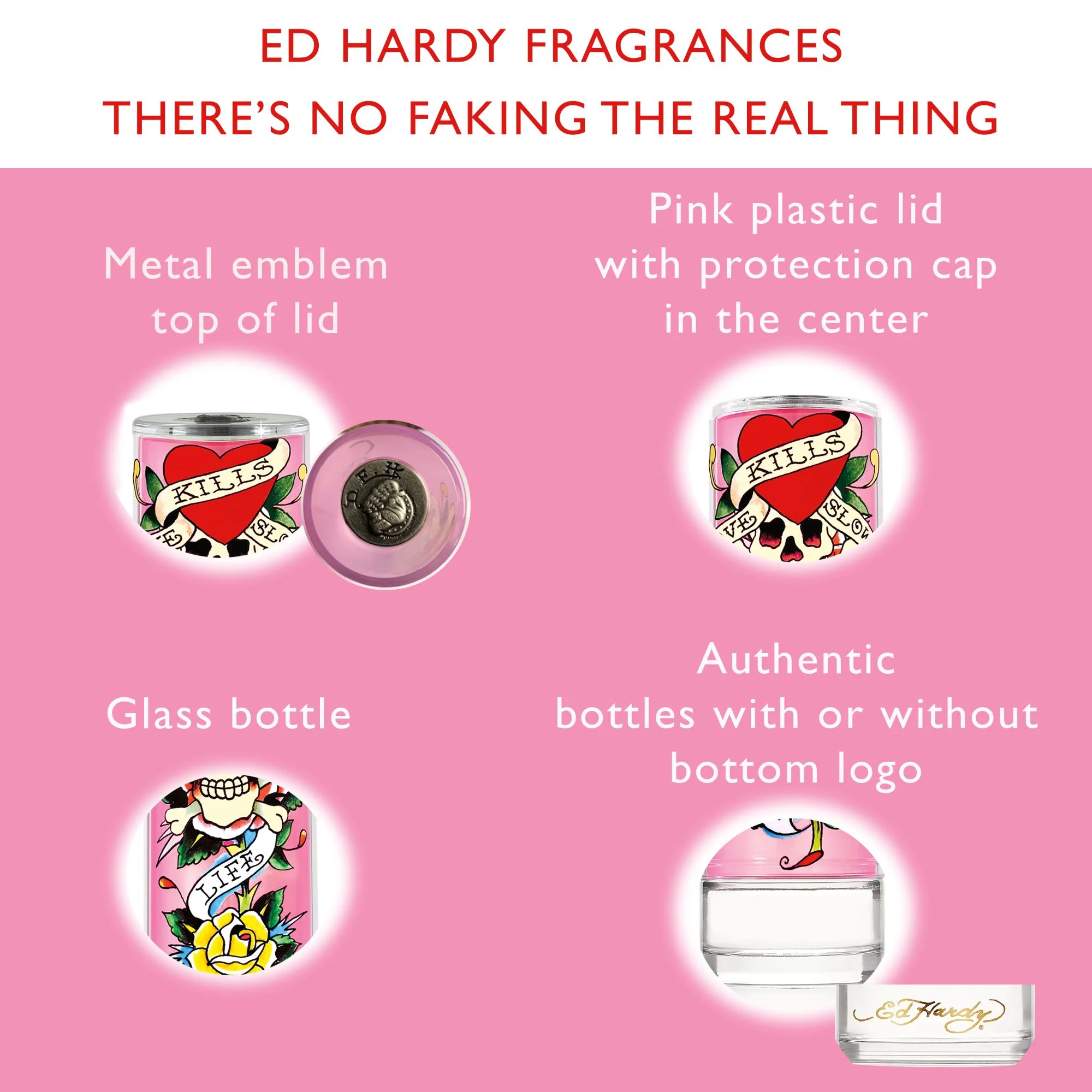 Ed Hardy Women's Perfume Fragrance by Christian Audigier, Eau De Parfum, 3.4 Fl Oz