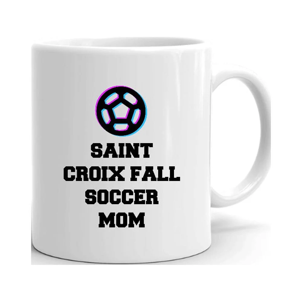 Tri Icon Saint Croix Fall Soccer Mom Ceramic Dishwasher And Microwave Safe Mug By Undefined Gifts