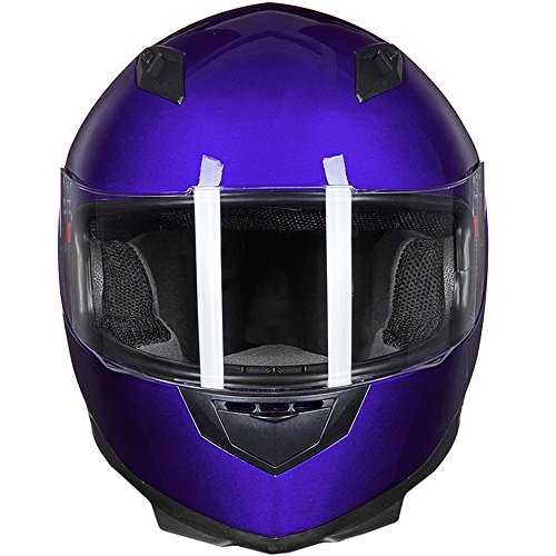 ILM Full Face Motorcycle Street Bike Helmet with Removable Winter Neck Scarf + 2 Visors DOT Model-JK313