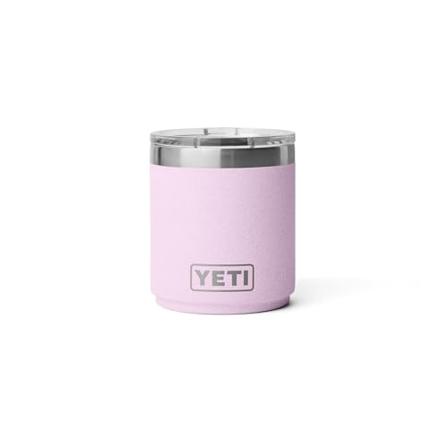 YETI Rambler Lowball, Vacuum Insulated Stainless Steel Stackable Lowball with MagSlider Lid, Stainless Steel, 10 oz (296 ml)