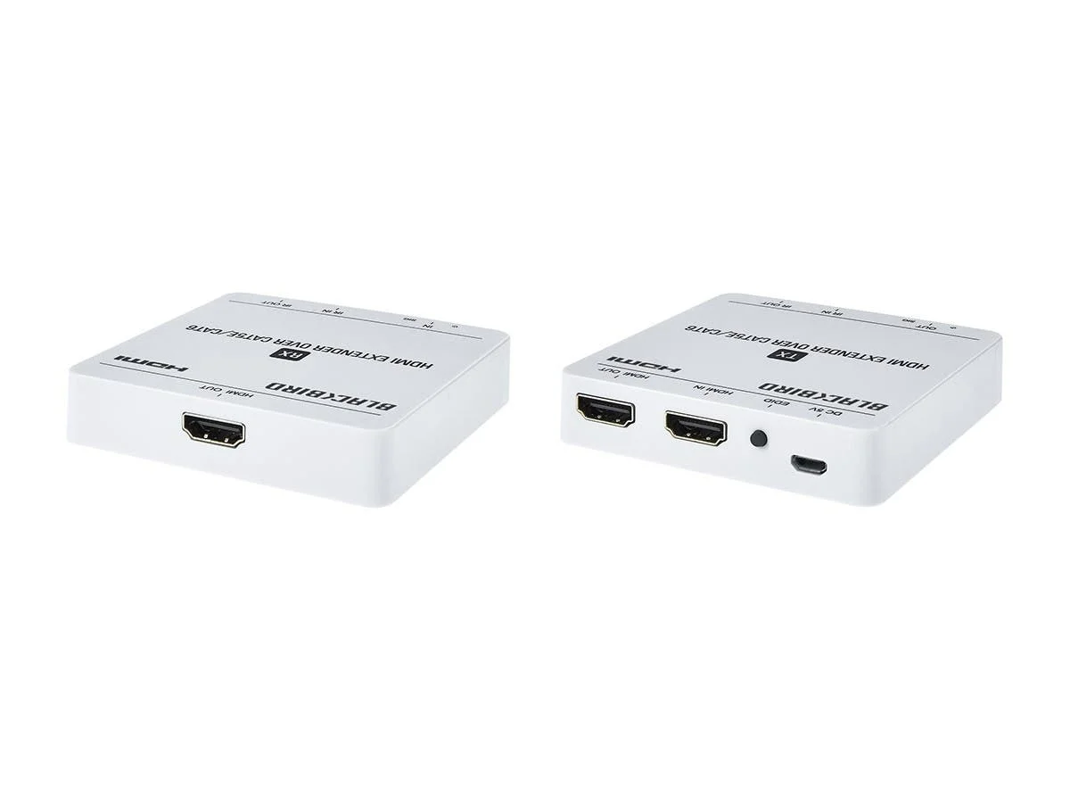 Monoprice Blackbird 4K HDMI Extender over Ethernet, CAT5e/6/7, 70m, HDMI Loop Out, Smart EDID, Power over Cable (PoC)