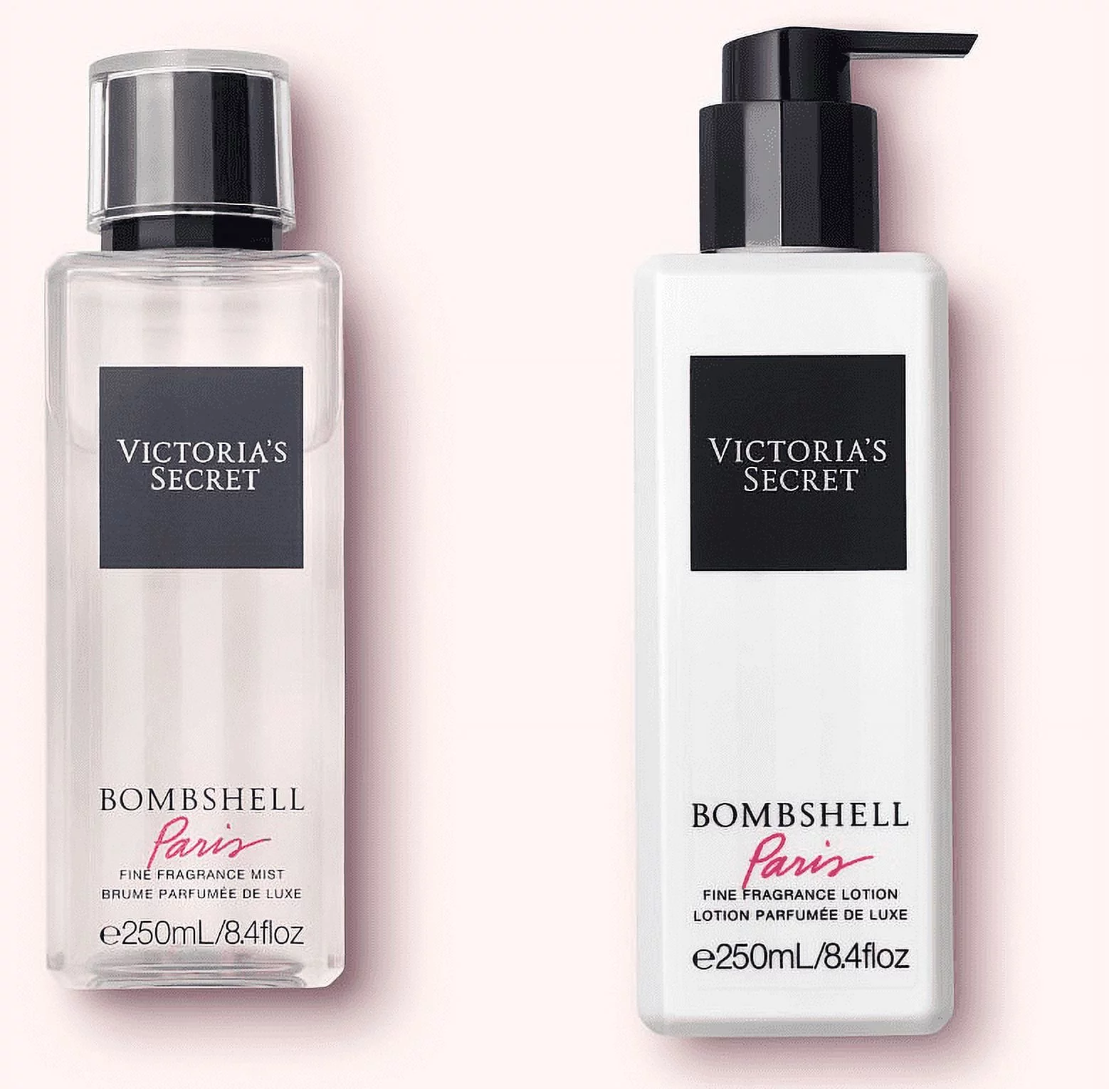 Victoria's Secret Bombshell Paris Fine Fragrance Mist and Lotion set of 2