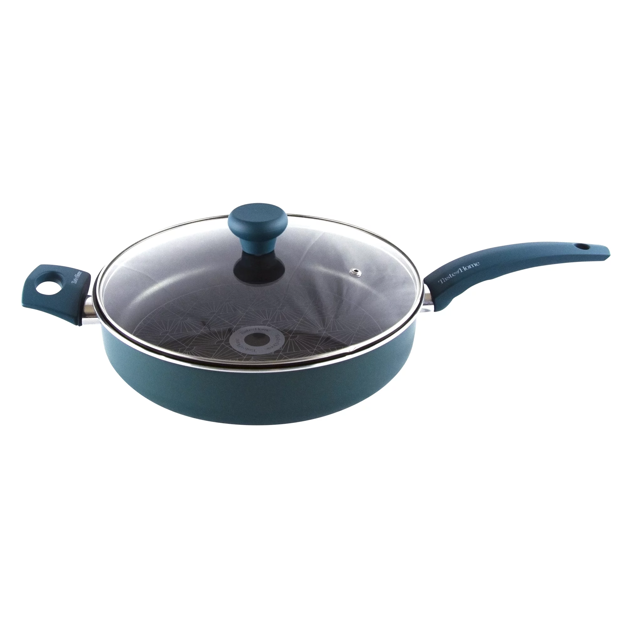 Taste of Home® 4-Quart Non-Stick Aluminum Saute Pan with Lid and Helper Handle