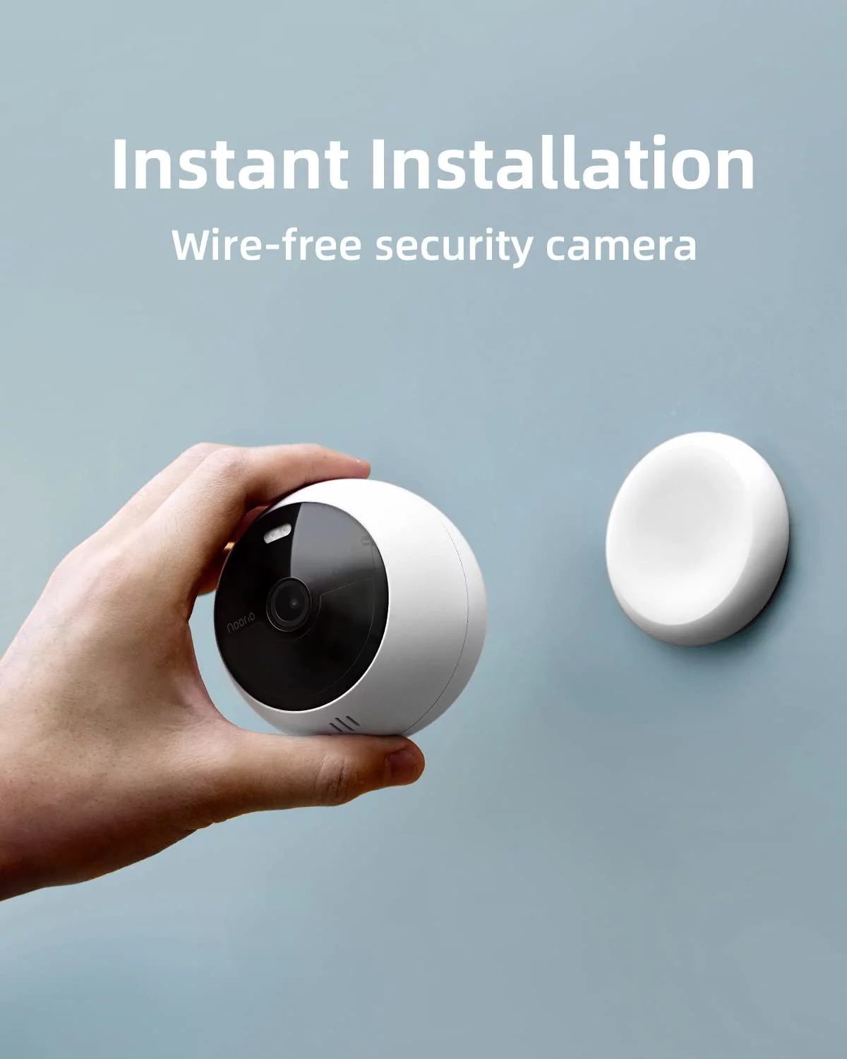 JIAH B200 Security Camera Wireless Outdoor, 1080p Home Security Camera, Wire-Free Battery Powered WiFi Camera, Color Night Vision, AI Motion Detection, Work with , Set up in Minutes