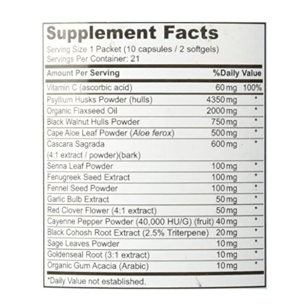 Vitabase 7 Day Colon Cleanse - 21 packets