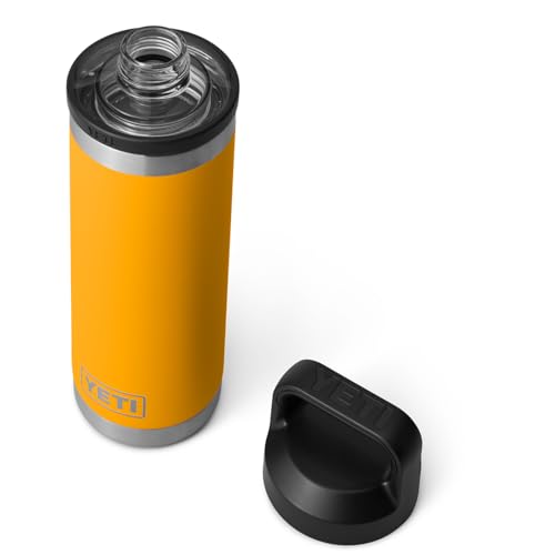 YETI Rambler 18 oz Bottle, Vacuum Insulated, Stainless Steel with Chug Cap, Sandstone Pink