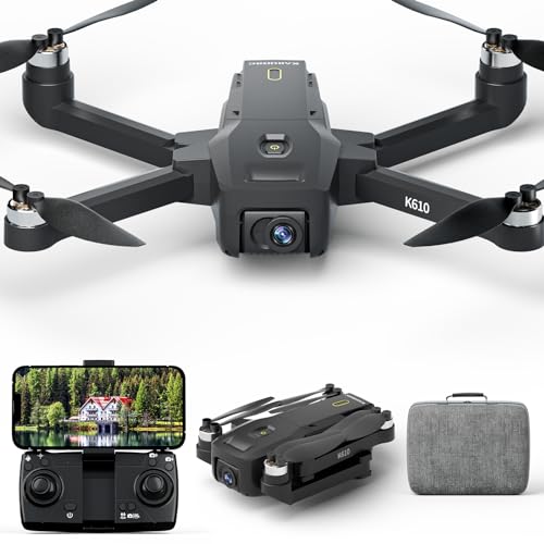 K610 GPS Drone with Camera for Adults 4K IMX SENS Camera SD Card 4k Drones for Adults, AIdrone Auto Return Home, Under 250g, GPS Drones for Beginners Brushless, RC Drone Follow Me Long Range