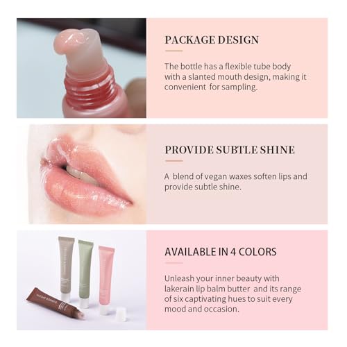 4 PCS Summer Special Lip Butter Balm - Ultra-Hydrating, Nourishing Lip Care with Natural Ingredients, Shea Butter & Olive Oil, Soothes & Softens Dry Lips (4PCS, 0.5 Fl Oz (Pack of 4))