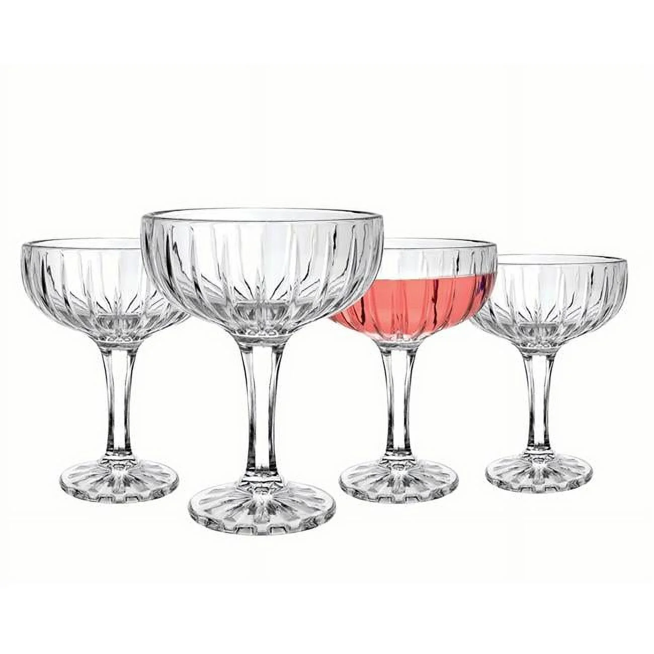 Godinger  8 oz Parallel Coupe Glass - Set of 4