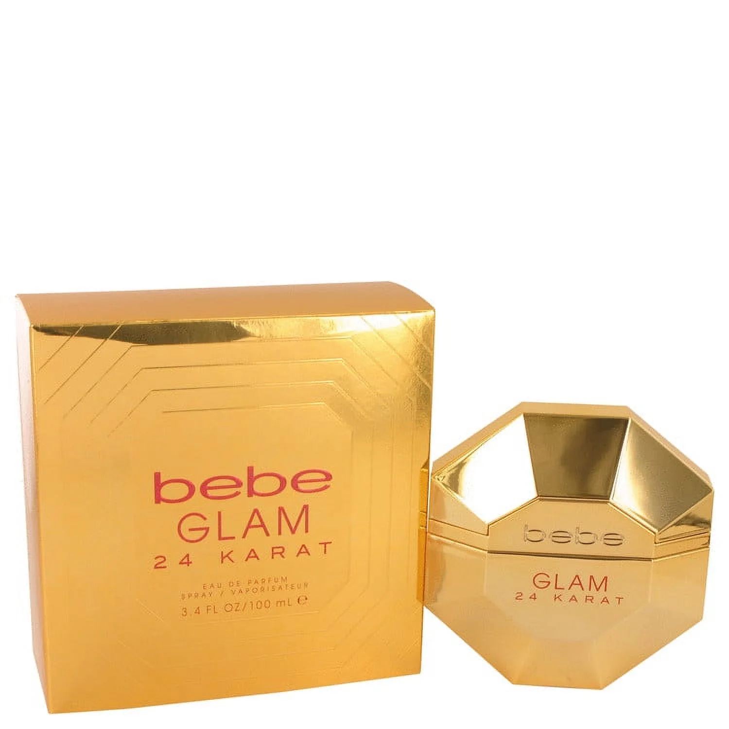 Bebe Glam 24 Karat by Bebe Eau De Parfum Spray 3.4 oz
