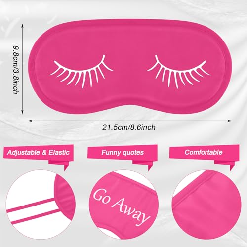 Eurzom 20 Pieces Funny Eye Sleeping Mask Bulk with Adjustable Strap Blackout Eye Sleep Mask for Night Blindfold Cover for Women Men(Bright Colors)