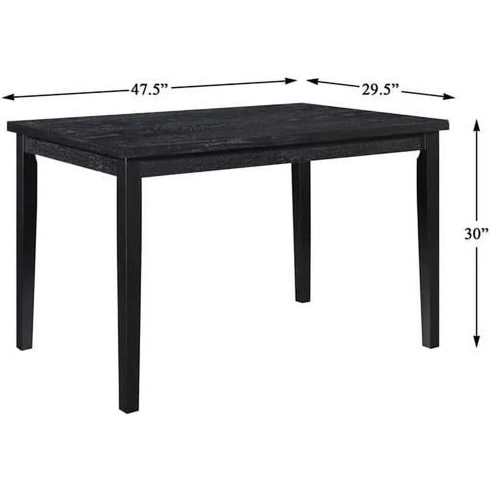 Andreas Wood Dining Room Table In Black