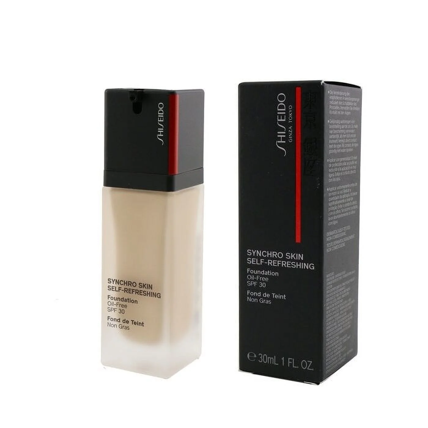 SHISEIDO SYNCHRO SKIN FOUNDATION 1.0 OZ LACE SHISEIDO/SYNCHRO SKIN SELF -REFRESHING FOUNDATION (150) LACE 1.0 OZ (30 ML) OIL-FREE SPF 30