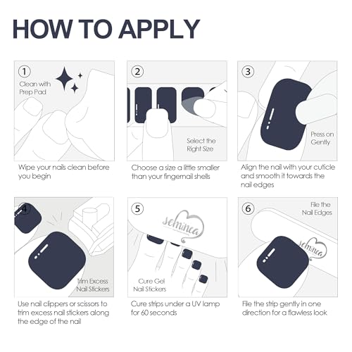 Semi Cured Gel Nail Strips-Easy Apply Christmas Gel Nail Stickers Holiday Semi Cured Manicure Strips with Sparkling Xmas Designs (Classic Yule)