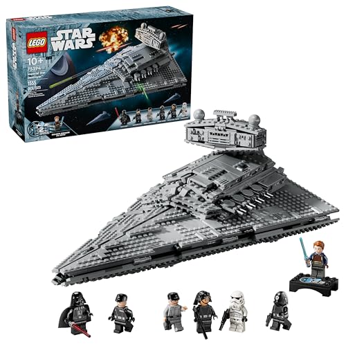 LEGO Star Wars Imperial Star Destroyer Building Toys Set - Birthday Gift Idea for Kids, Boys & Girls, Ages 10+ - Star Wars Darth Vader & 6 Minifigure Toys - 75394