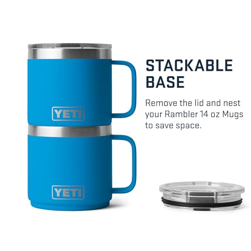 YETI Rambler 14 oz Stackable Mug, Vacuum Insulated, Stainless Steel with MagSlider Lid