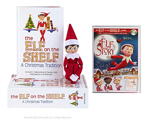 The Elf on The Shelf: A Christmas Tradition with Blue Eyed Girl North Pole Pixie-Elf Box Set Plus Bonus an Elf Story DVD [Multi-Item Bundle]