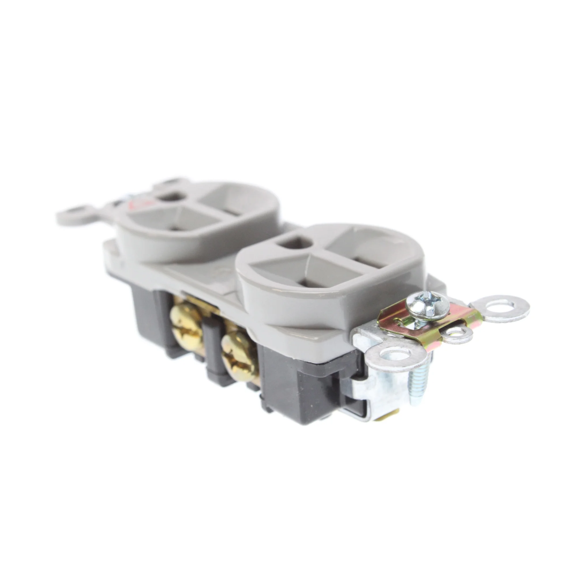 Pass & Seymour IG6200-GRY Isolated Ground Duplex Receptacle, 15A, 120V, Gray