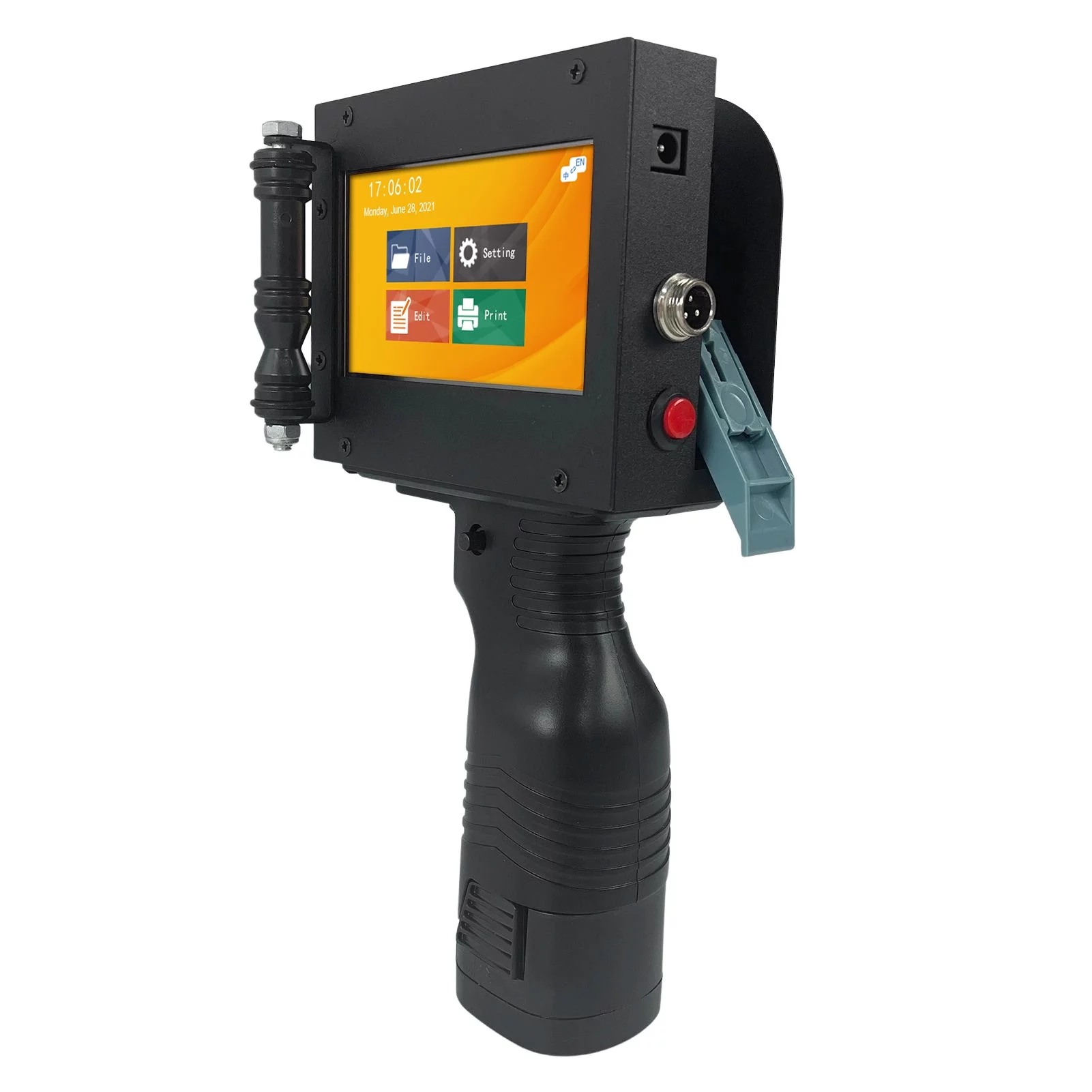 OWSOO Inkjet Printer,Portable Printer Handheld Printer Ink Label/Production etc. Printer 4.3 Inch Qudai  Touch Screen Touch Screen Portable LED Touchsn Ink Inch  Touch Printer Ink Handheld