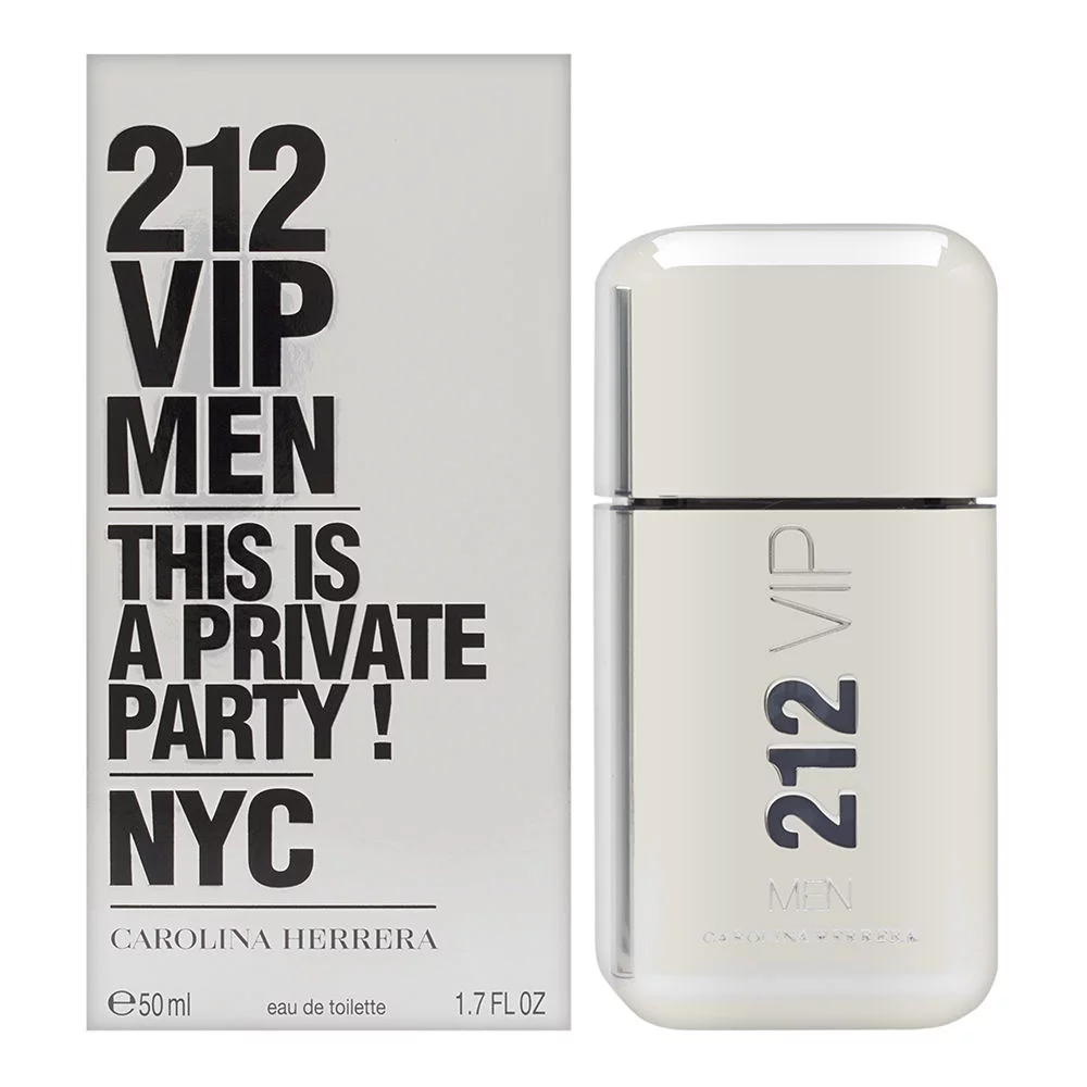 Carolina Herrera 212 VIP Eau de Toilette, Cologne for Men, 1.7 Oz