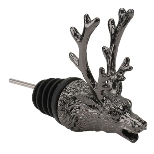 DECHOUS Deer Head Wine Mouth Stag Head Bottle Stopper Reusable Pourer for Home Party