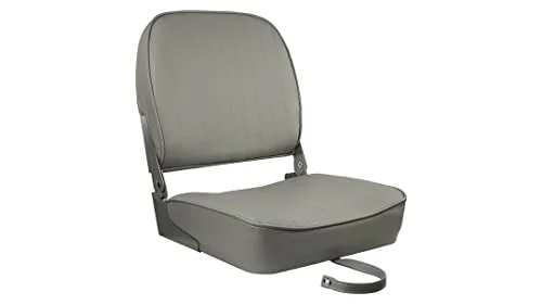Springfield Marine Economy Standard Folding Boat Seat, Gray, 6in