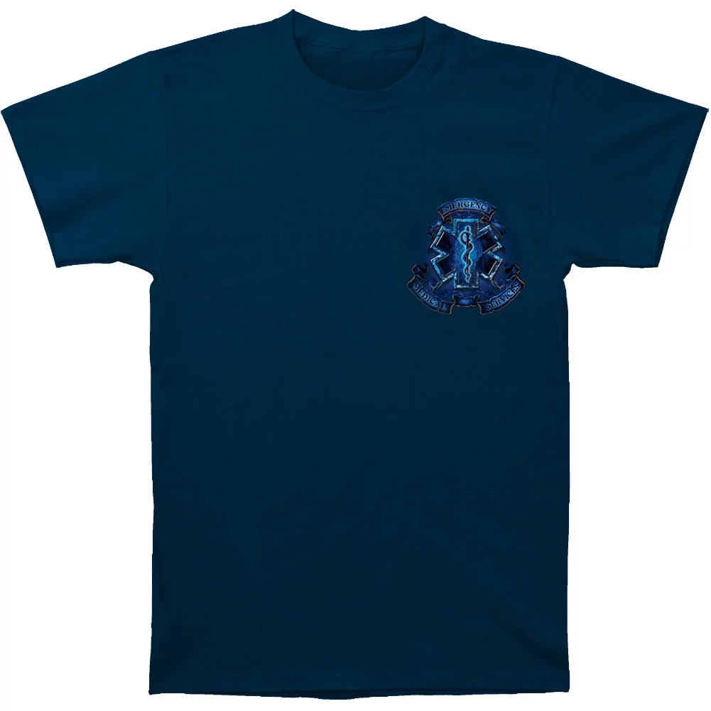 Novelty Men's EMS Coat Of Arms T-shirt Navy