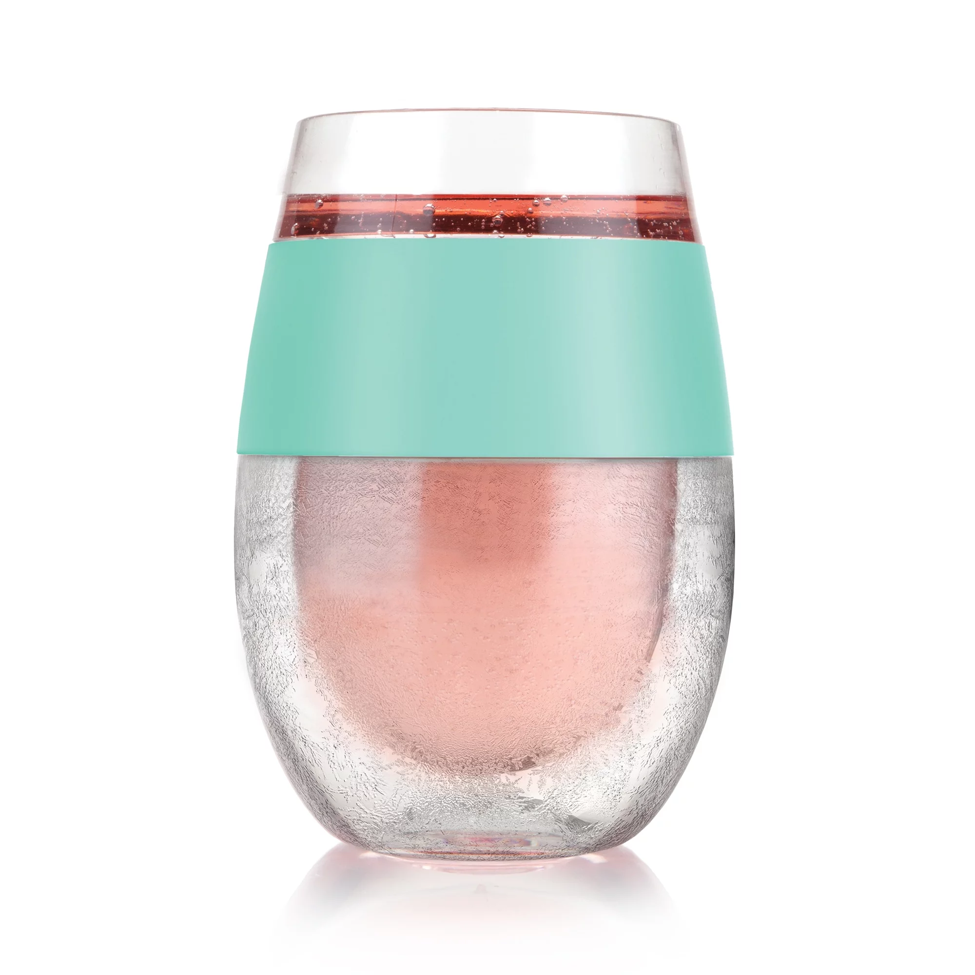 Host Wine Freeze Cup - Plastic Double Wall Insulated Freezable Tumbler, Mint