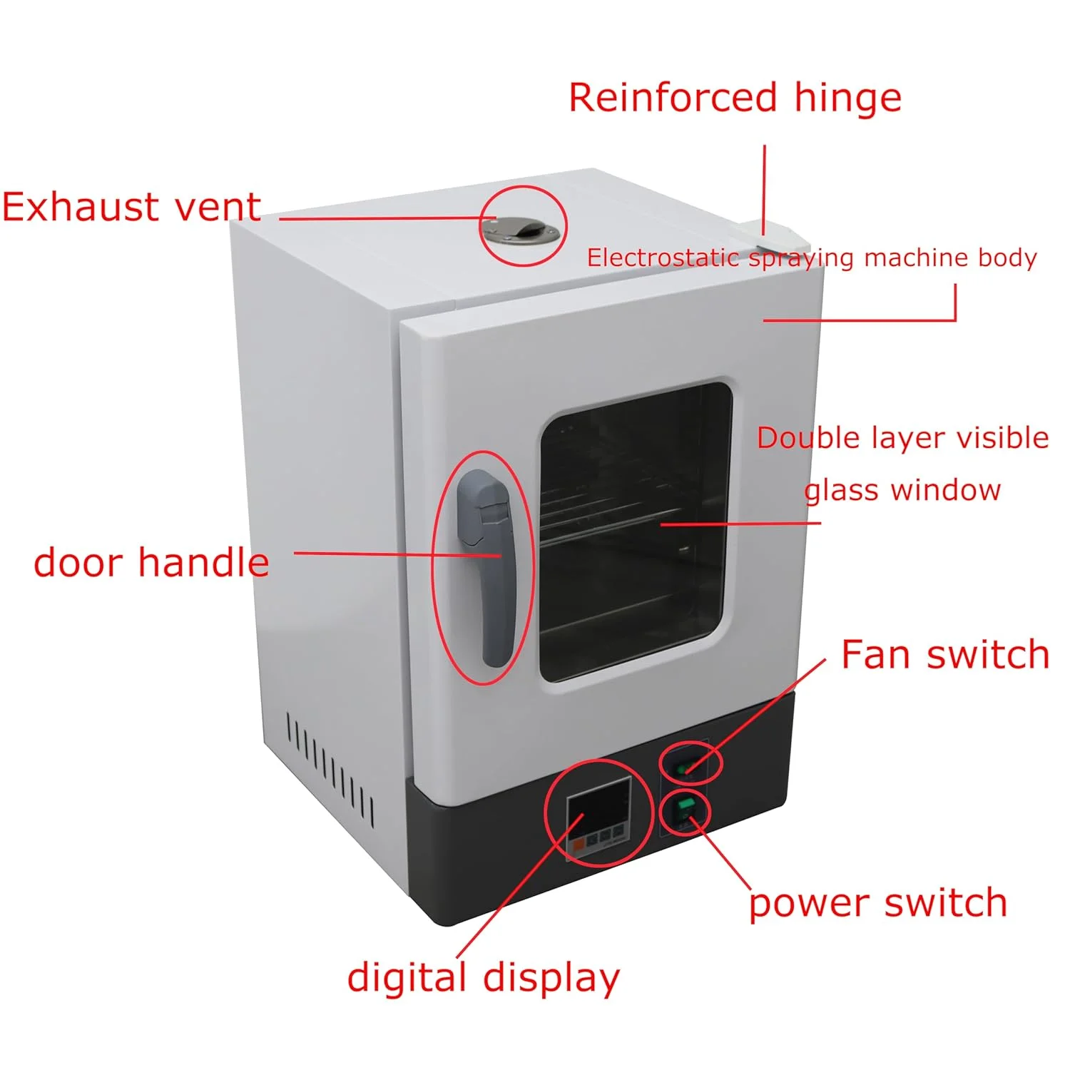101-00AB Digital Forced Air Convection Drying Oven Lab Digital Forced Air Convection Drying Oven