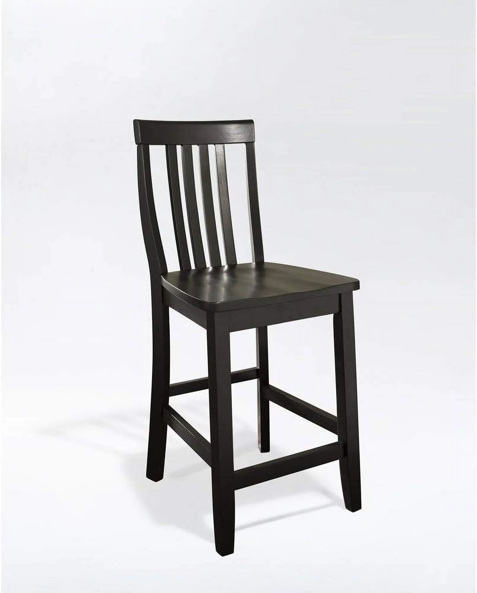 Fitniz Schoolhouse Bar Stool (Set Of 2), 24-Inch, Black