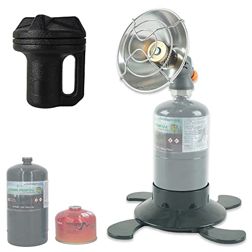 Portable Propane Heater For Outdoor, Fishing, Camping Either 1lb Propane Cylinder or ISO-Butane Adapted