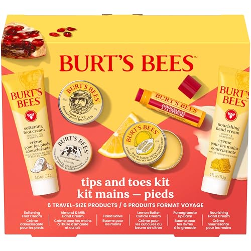 Burt's Bees Gifts Ideas - Classics Set, 6 Products in Giftable Tin – Cuticle Cream, Hand Salve, Lip Balm, Res-Q Ointment, Hand Repair and Foot Cream