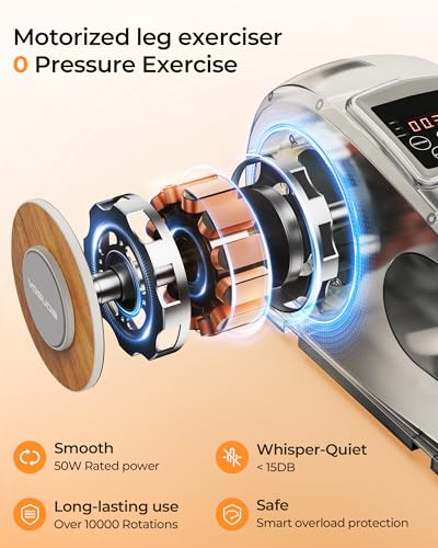 YOSUDA Under Desk Elliptical Electric,Ellipse Leg Exerciser for Seniors,Fully Assembled Seated Pedal Exerciser with Remote Control with Free Footstraps & 10 Adjustable Speeds