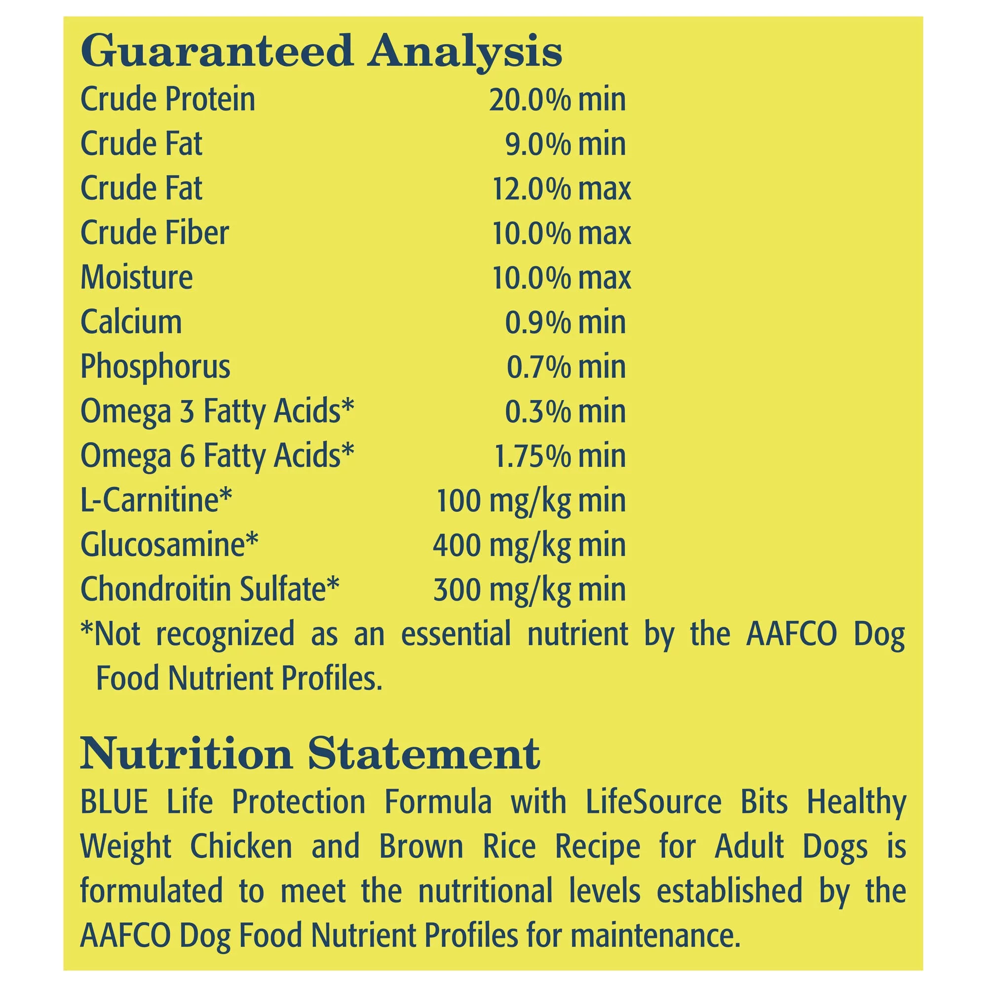 Blue Buffalo Life Protection Healthy Weight Adult Chicken and Brown Rice (Pack of 3)