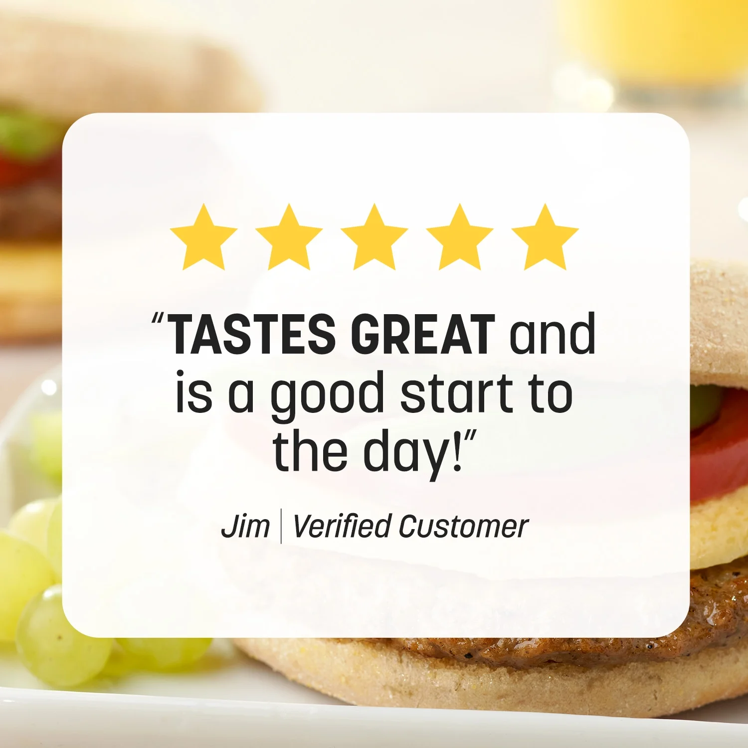 Nutrisystem Turkey Sausage & Egg Muffin Frozen Packaged Breakfast Sandwiches, Weight Loss, 18 Count