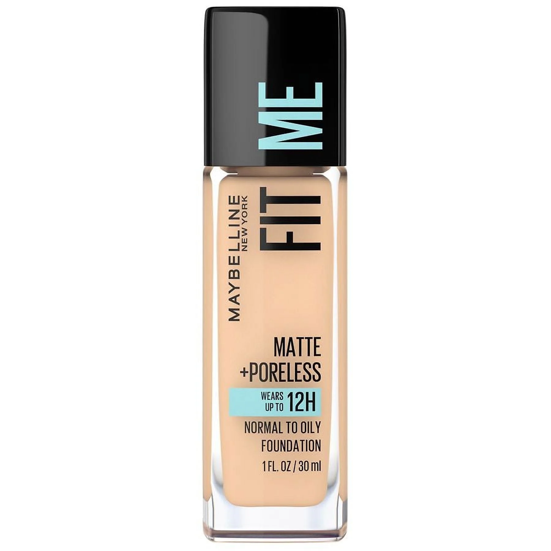 Maybelline Fit Me Matte + Poreless Liquid Foundation Makeup, 120 Classic Ivory 1.0 fl oz Pack of 2