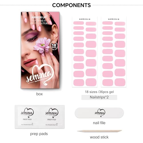 Semi Cured Gel Nail Strips-Easy Apply Christmas Gel Nail Stickers Holiday Semi Cured Manicure Strips with Sparkling Xmas Designs (Classic Yule)