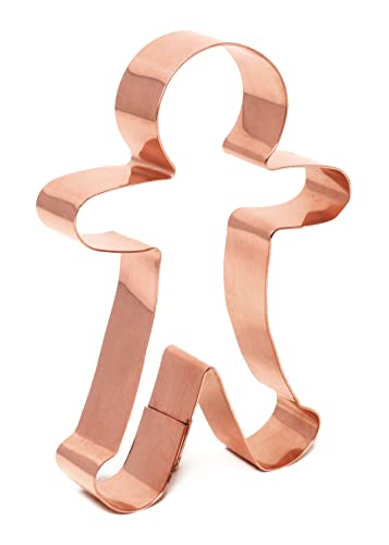 4 Inch Copper Gingerbread Man Cookie Cutter Handcrafted in the USA