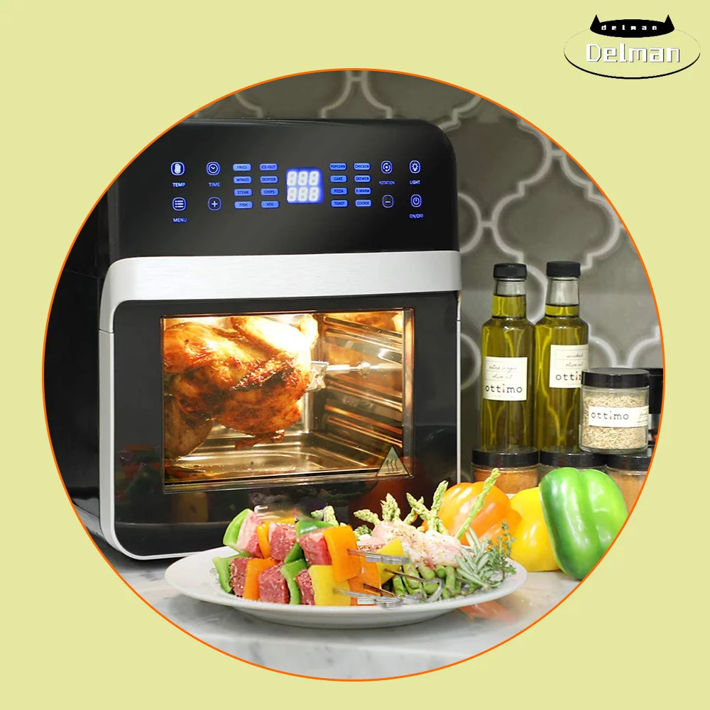 16-in-1 Digital Electric Air Fryer Oven Cooker Rotisserie