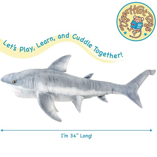 Sammy The Shark - 34 Inch Long Great White Stuffed Animal Plush
