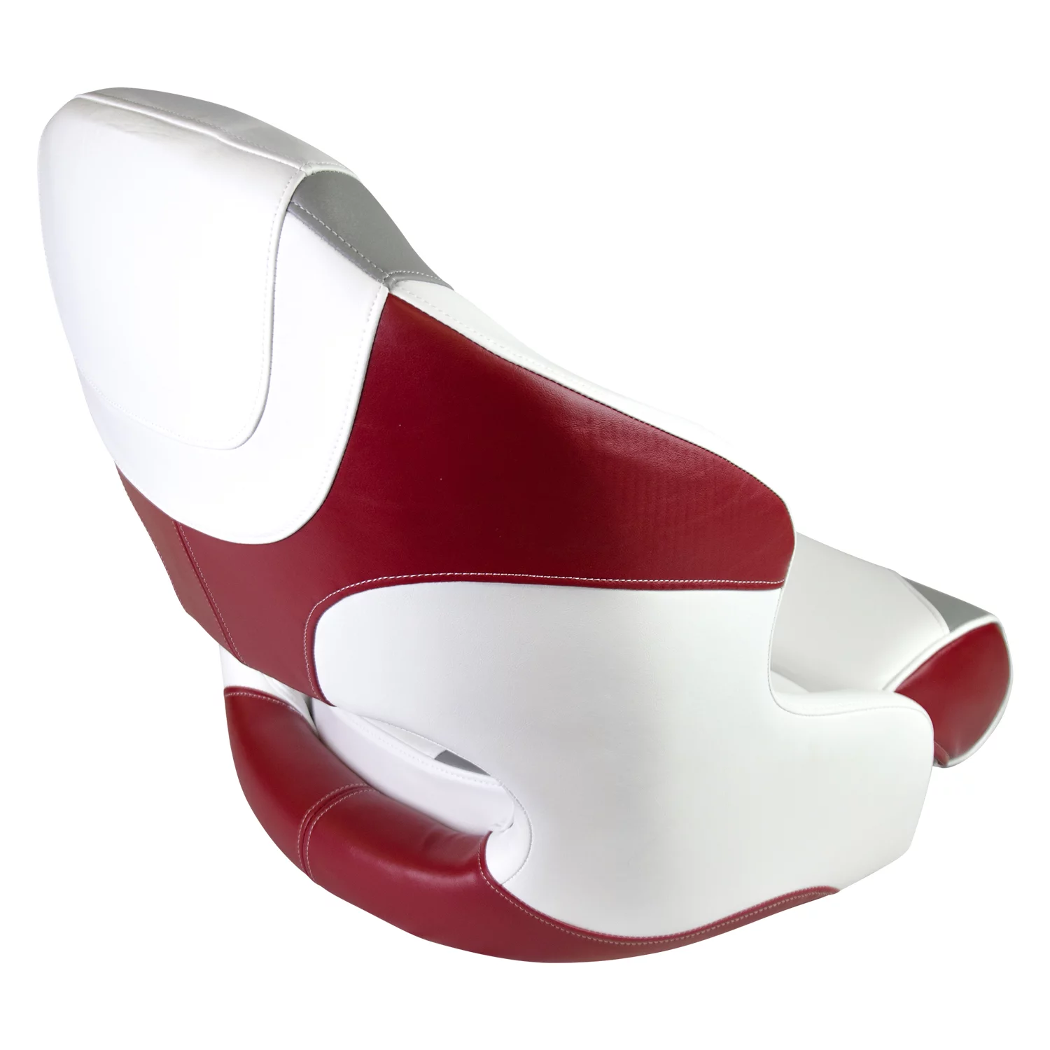 Wise 3315-1774 Baja Bucket Seat with Flip Up Bolster, White/Grey/Red