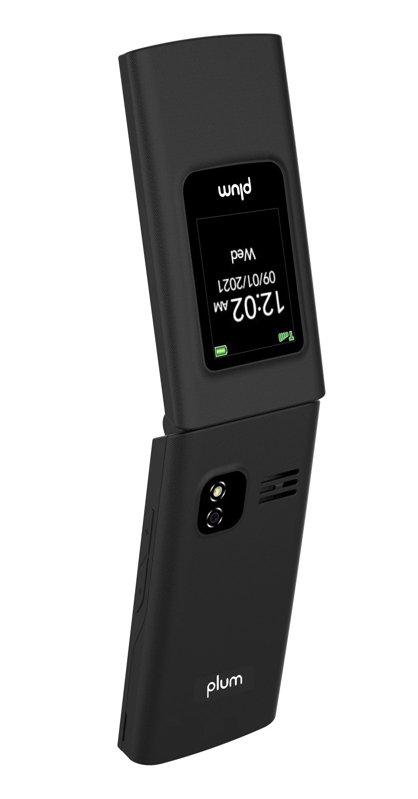 Flip Phone | Plum FLIPPER 4G VOLTE | Unlocked 2022 Model | + Sim Card from Speed Talk $11 Month Unlimited