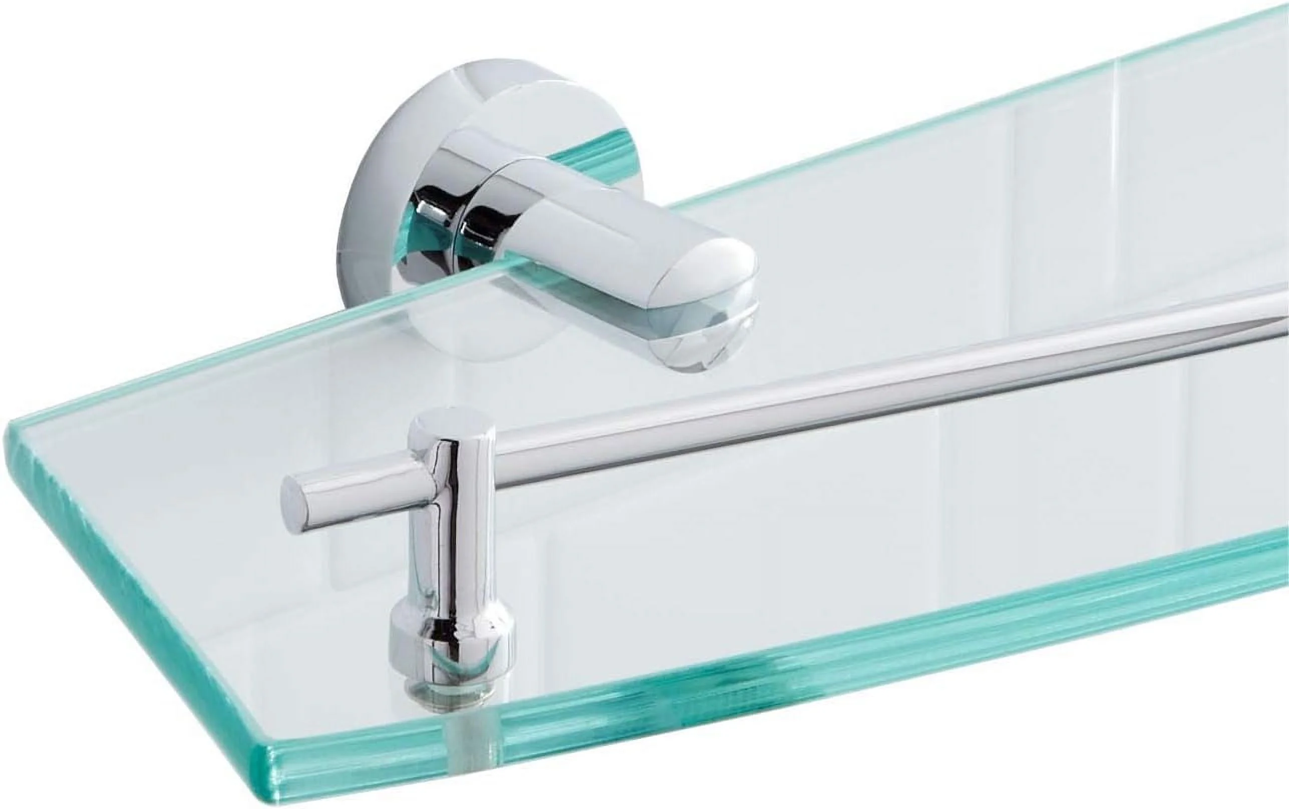 Naiture Collection Tempered Glass In Chrome Fini