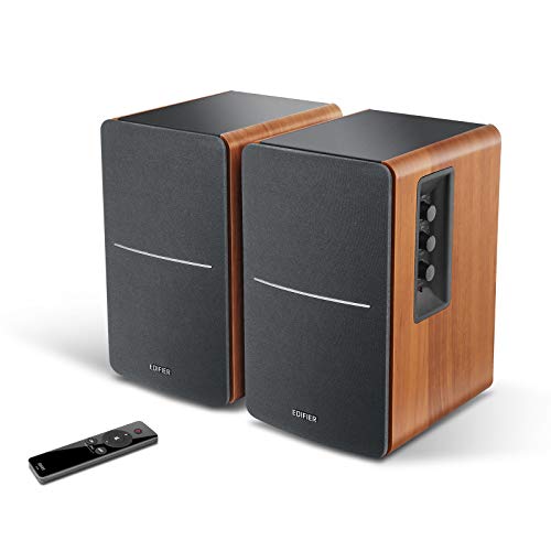 Edifier Powered Bookshelf Speakers R1280T with WiiM Mini AirPlay2 Wireless Wi-Fi Audio Streamer, Stream Hi-Res Audio from Spotify, Amazon Music and More