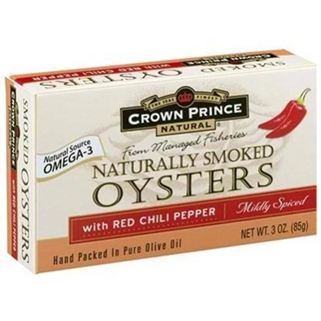 Crown Prince  Crown Prince Oysters with Chli Pepper - 18x3OZ