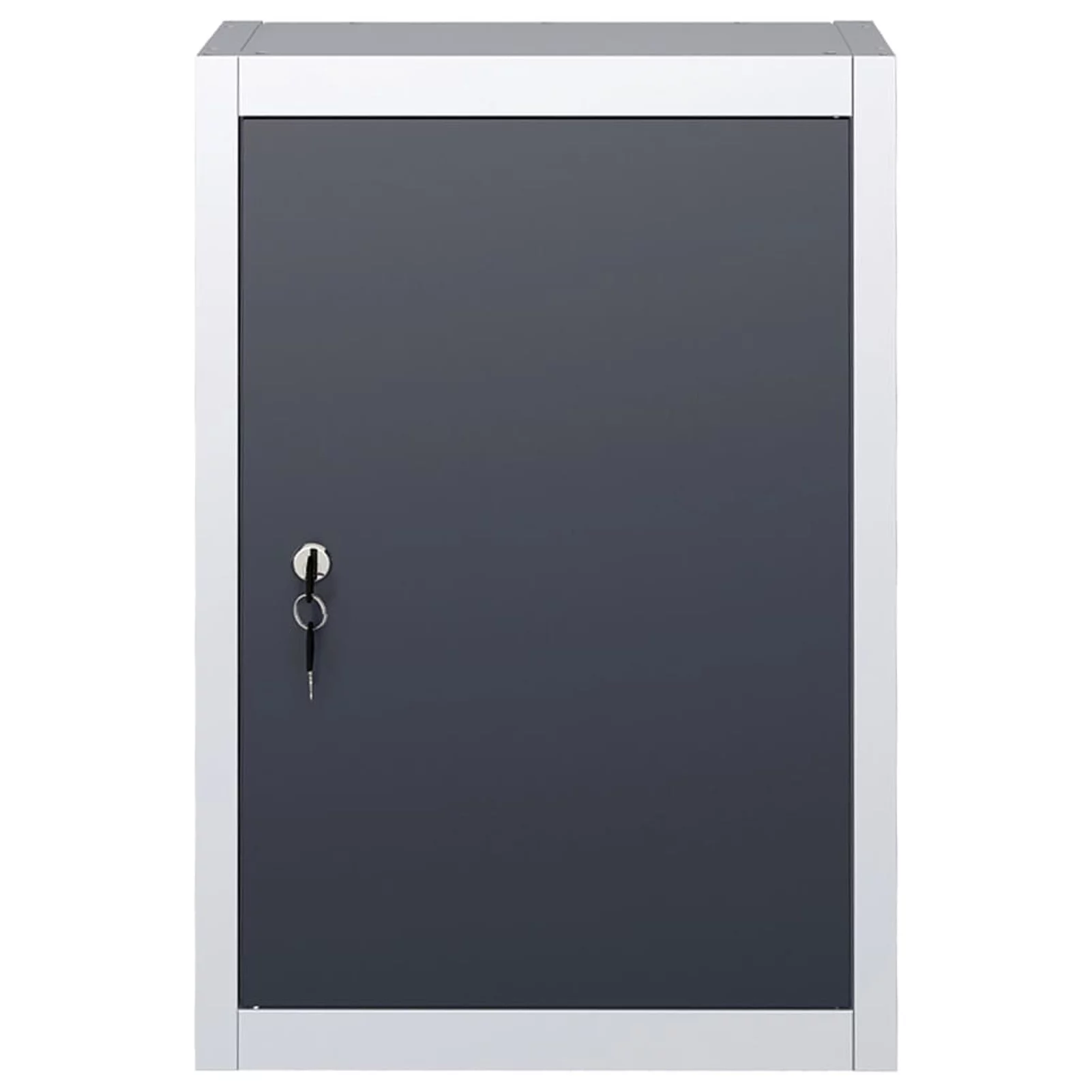 moobody Wall Mounted Tool Cabinet with Adjustable Storage Shelf and Holes Lockable Door Metal Tool Organizer for Workshop, Garage, Home 15.7 x 7.5 x 23.6 Inches (W x D x H)